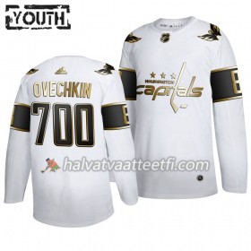 Lasten NHL Washington Capitals Pelipaita Alexander Ovechkin 700 Goals Adidas 2019-20 Valkoinen Golden Edition Authentic 